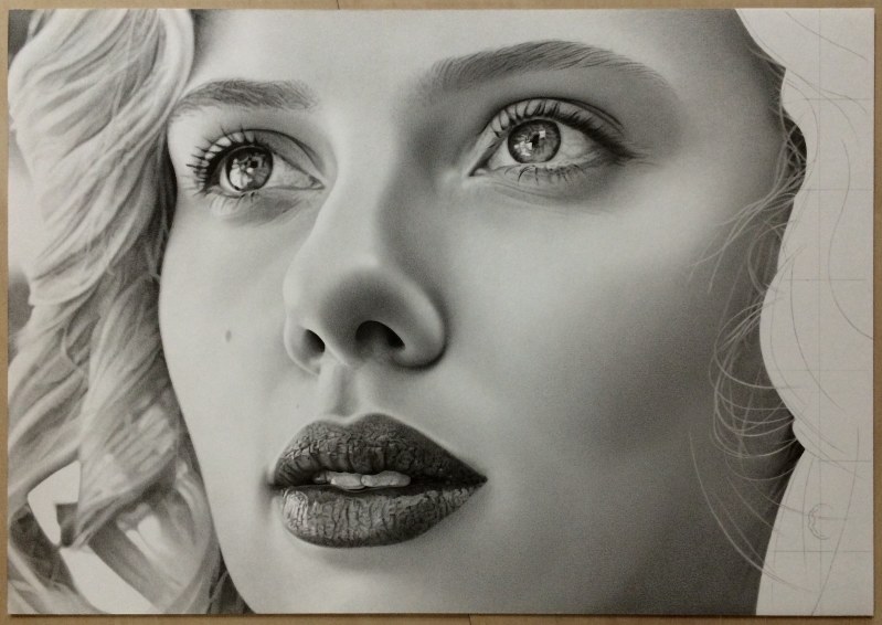 自作絵画　鉛筆画 楽天市場】トヨタ 86カスタム リア 鉛筆画 名車 旧車 ノスタルジック