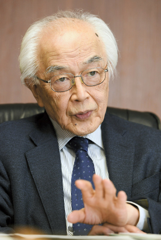 柳田邦男さん=丸山博撮影