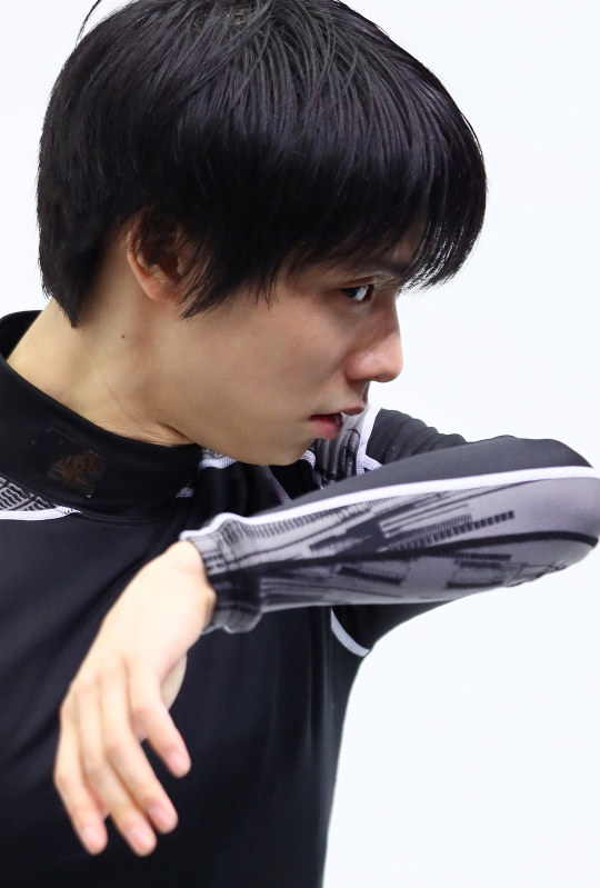 羽生結弦=佐々木順一撮影