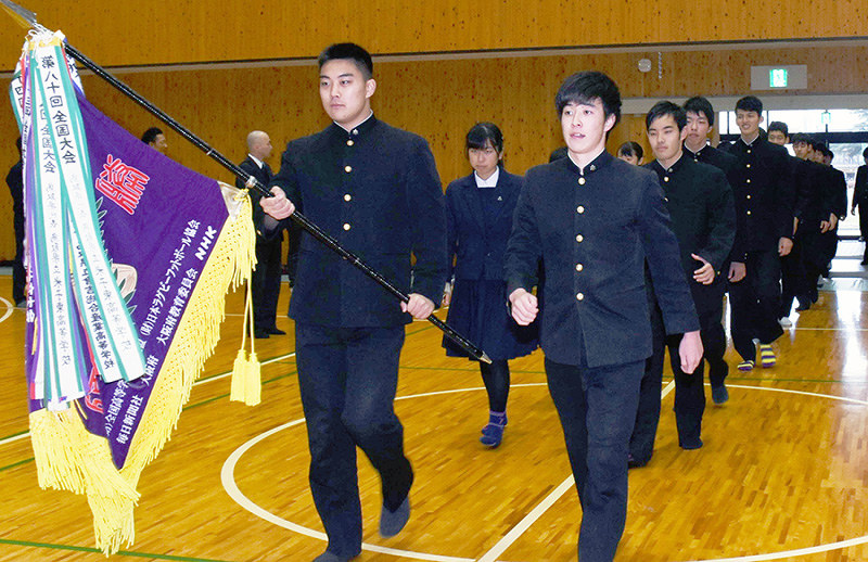全国高校ラグビー 大舞台へ気持ち高まる 優勝狙えるチーム 倉吉東壮行会 活躍誓う 鳥取 毎日新聞