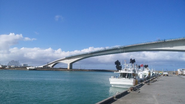 建設中の浦添北道路