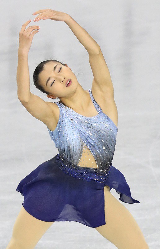 フィギュア：全日本選手権開幕 女子SP坂本花織が首位 [写真