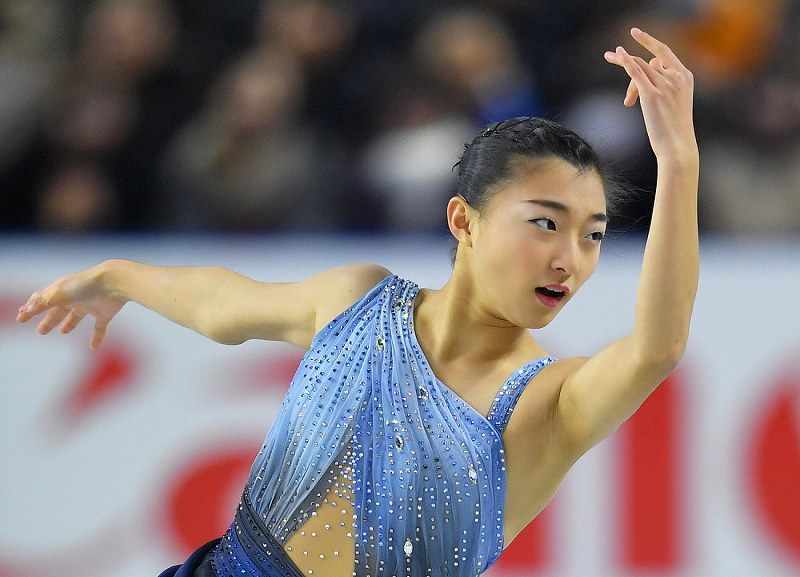 フィギュア：全日本選手権開幕 女子SP坂本花織が首位 [写真