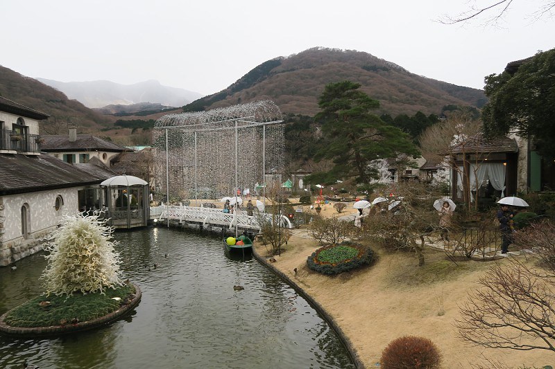 11日間の連続休館をする箱根ガラスの森美術館=箱根町仙石原で