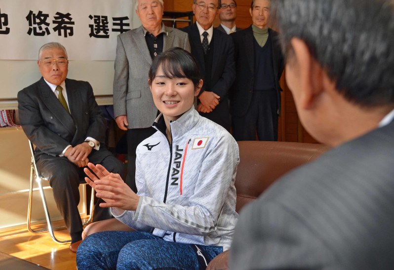 スピードスケート 菊池選手 母校で壮行会 平昌五輪 健闘誓う 小諸商業 長野 毎日新聞