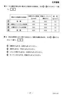 センター試験2018：化学基礎の問題と解答 [写真特集1/11