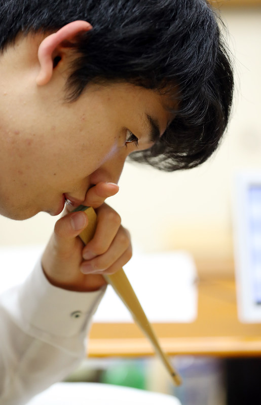 藤井聡太四段=小川昌宏撮影