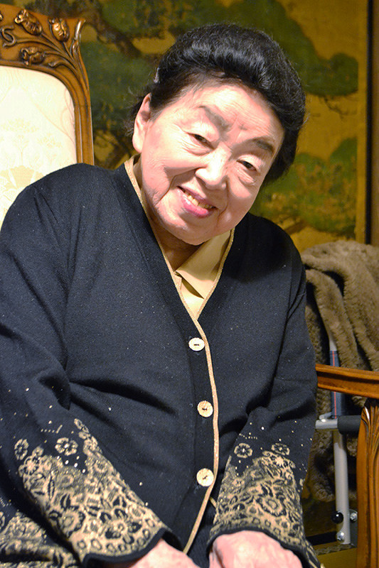 感謝の気持ちの大切さを語る添田清美さん=和歌山県高野町高野山の蓮華定院で、松野和生撮影