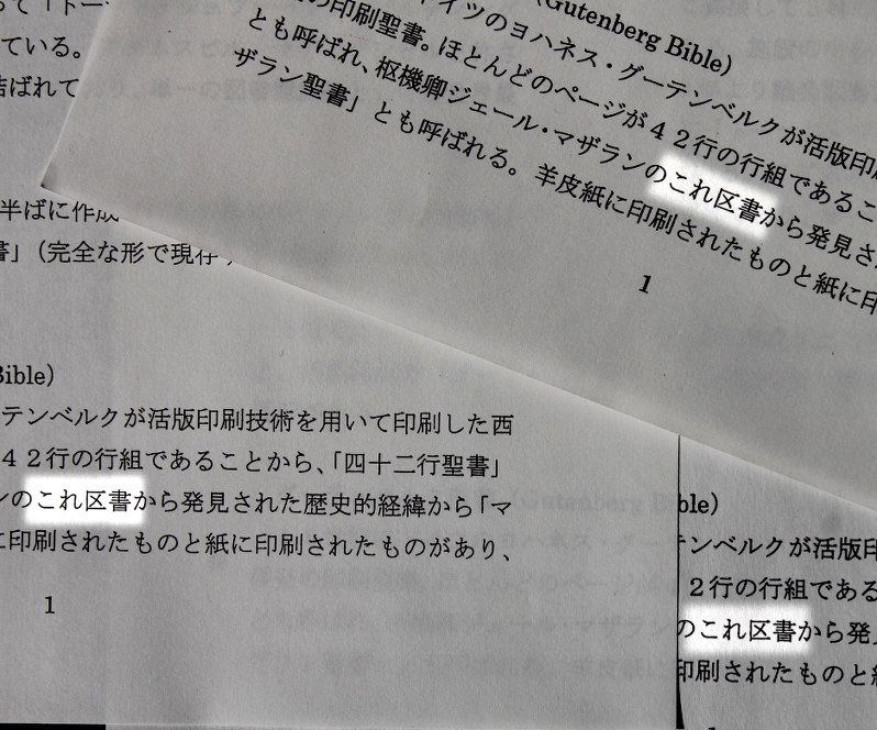 「コレクション」と書くべきところを「これ区書」と同じ誤記をしている複数の議員の視察報告書のコピー(該当箇所を強調しています)