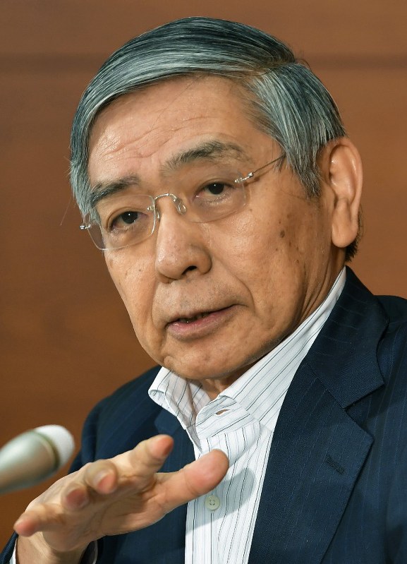 日銀の黒田東彦総裁=手塚耕一郎撮影