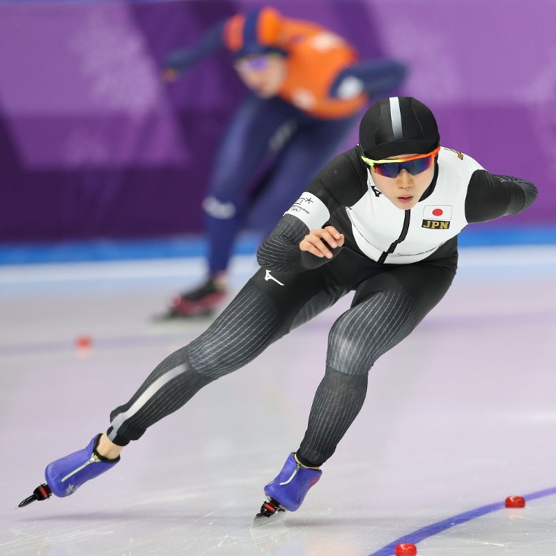 女子3000メートルで5位だった高木美帆=江陵オーバルで2018年2月10日、佐々木順一撮影