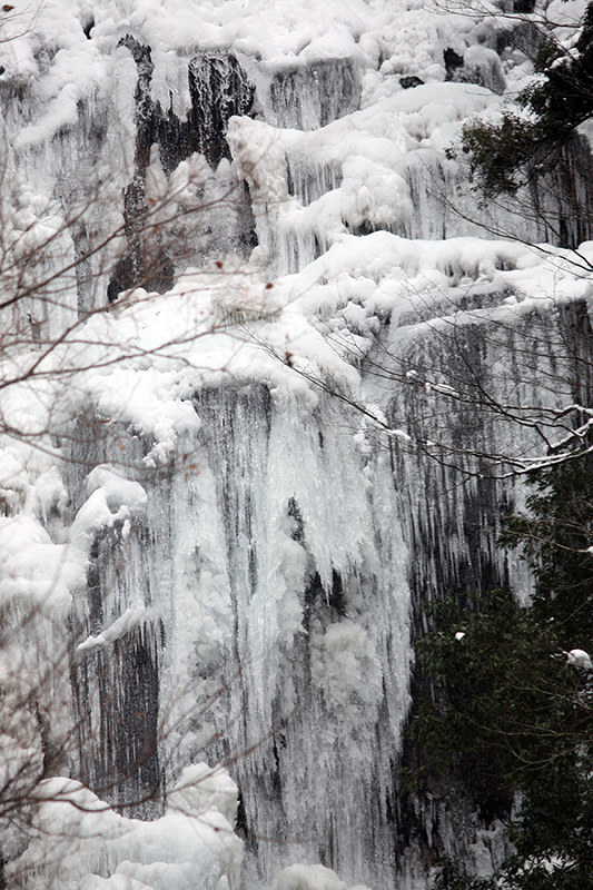 常清滝 冬の絶景 寒波の恵み 三次 広島 毎日新聞
