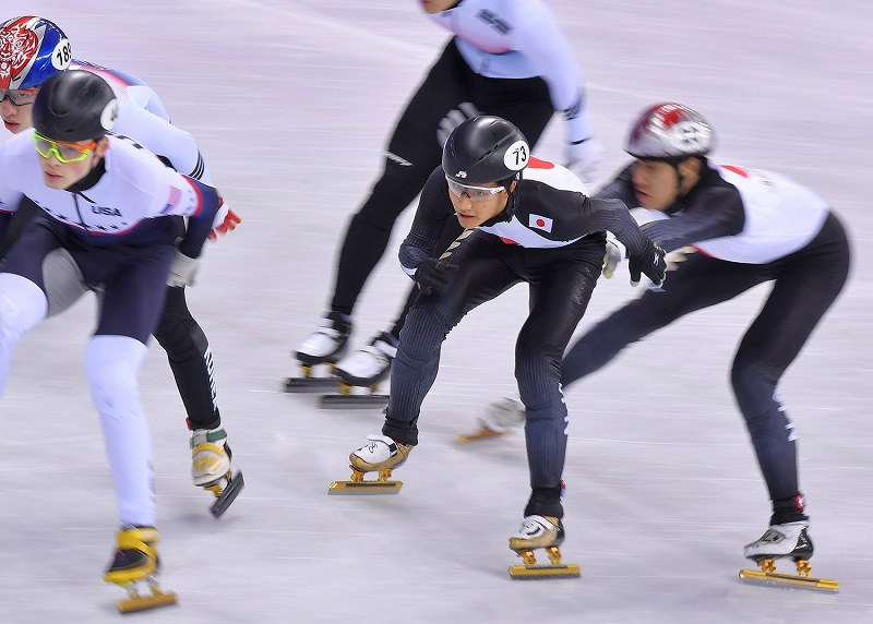 五輪ショートトラック 日本は４位 男子５０００ｍリレー 写真特集3 5 毎日新聞