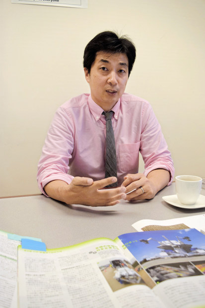 西日本高速道路(NEXCO西日本)米国法人の松本正人社長=清水憲司撮影