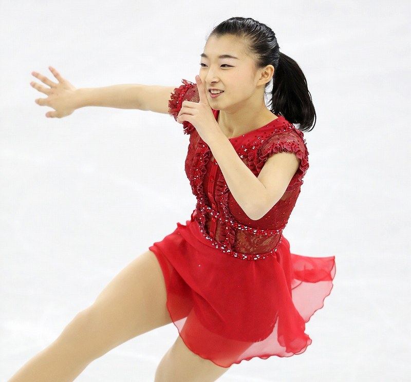 五輪フィギュア：フィギュアスケート女子 宮原4位、坂本6位 [写真