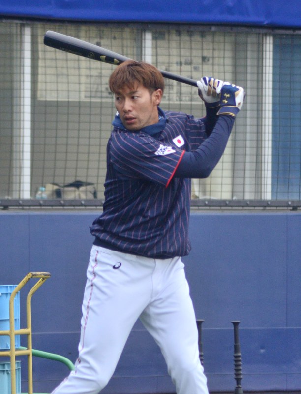 代表戦出場に向け練習に熱がこもる柳田=梶原遊撮影