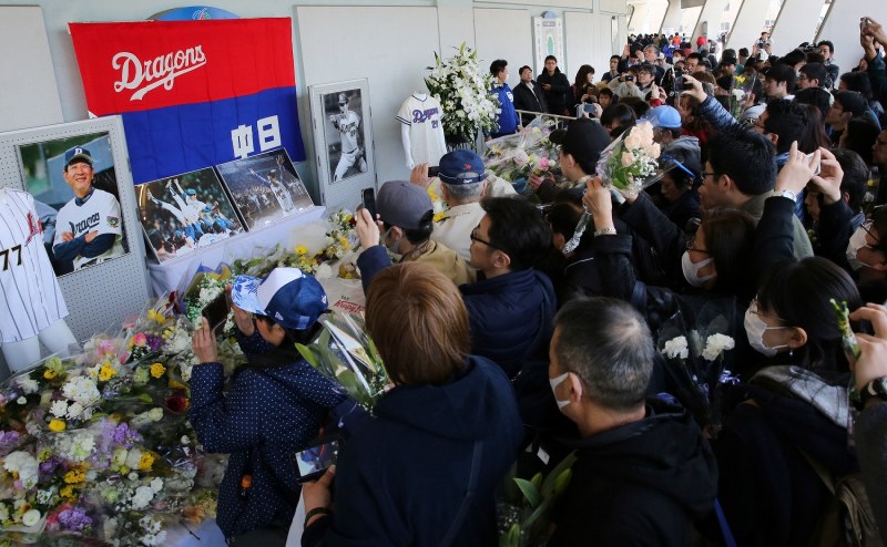 ナゴヤドーム：星野仙一さん追悼試合 中日－楽天戦 [写真特集3/7