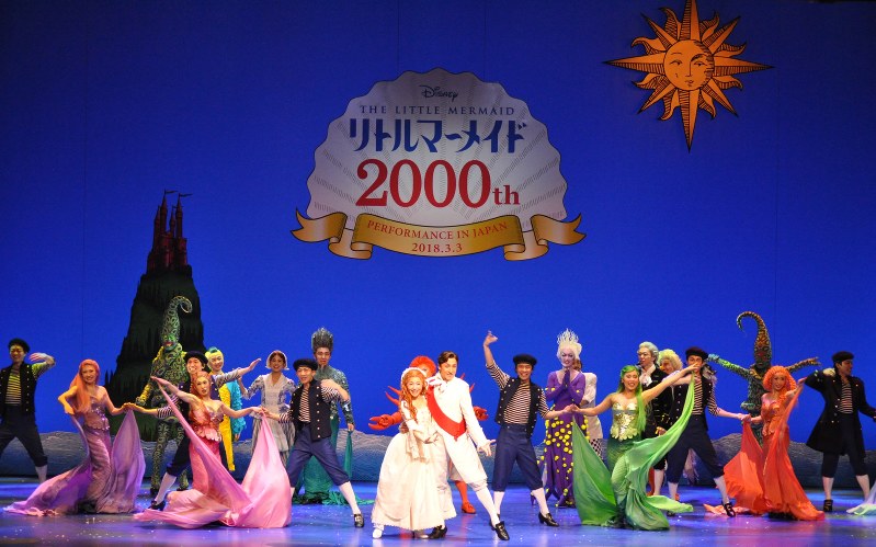 劇団四季 リトルマーメイド公演２０００回 名古屋四季劇場 特別カーテンコール 愛知 毎日新聞