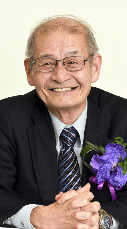 日本国際賞を受賞した吉野彰さん=東京都千代田区で2018年1月30日、根岸基弘撮影