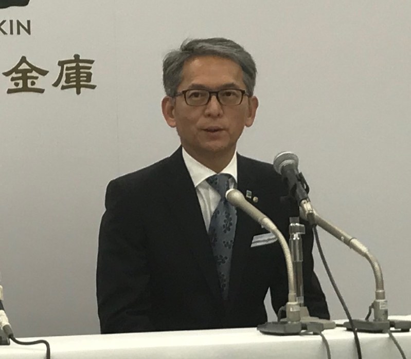 農林中央金庫の奥和登・新理事長＝東京都千代田区で２０１８年３月１６日、浜中慎哉撮影