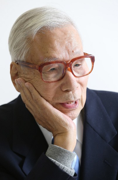 武村正義元蔵相＝東京都千代田区で２０１８年３月１９日、太田康男撮影