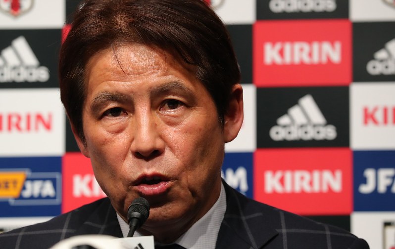 サッカー日本代表の西野朗監督=長谷川直亮撮影