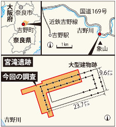 宮滝遺跡（奈良県吉野町）