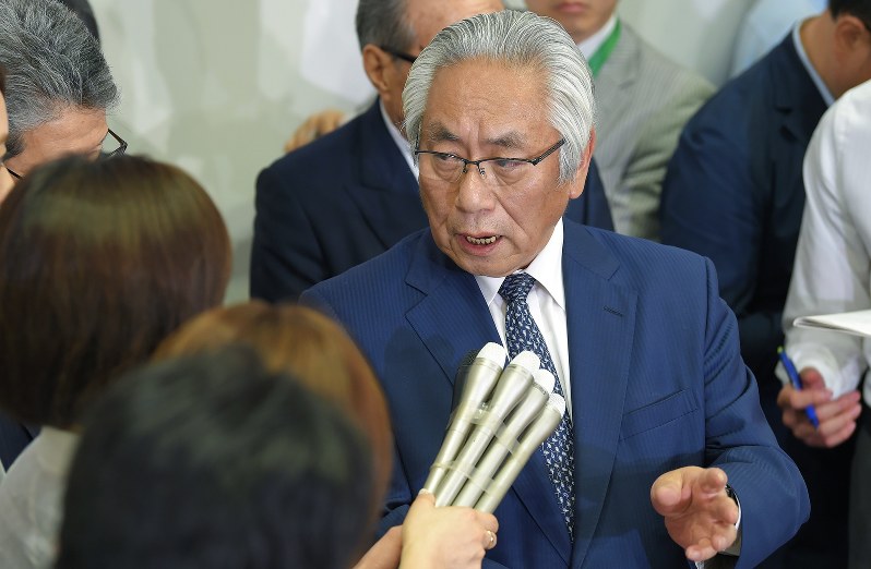 日大の大塚吉兵衛学長=2018年6月1日、手塚耕一郎撮影