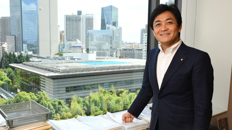 玉木雄一郎氏=根岸基弘撮影
