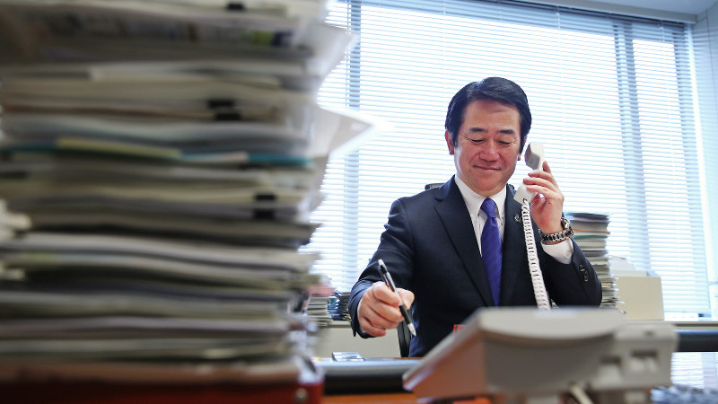 伊藤達也氏=小川昌宏撮影