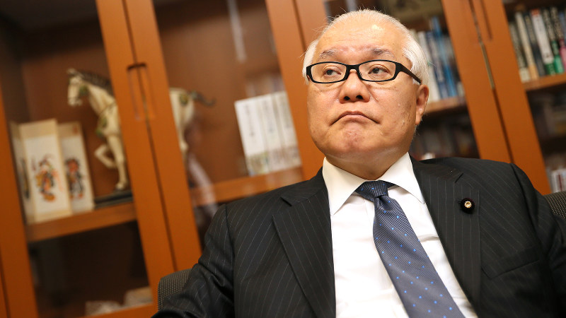 武見敬三氏=佐々木順一撮影