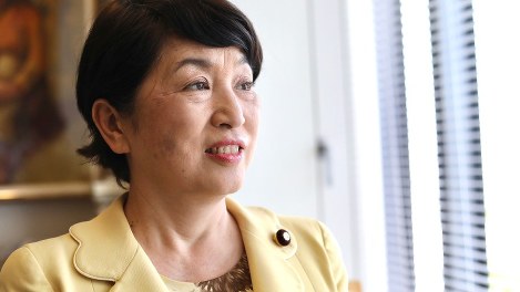 福島瑞穂氏＝岡本同世撮影