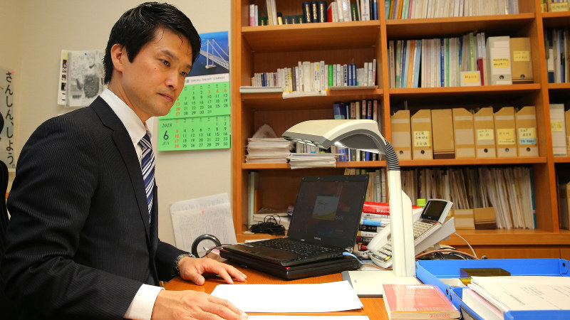 小川淳也議員=長谷川直亮撮影