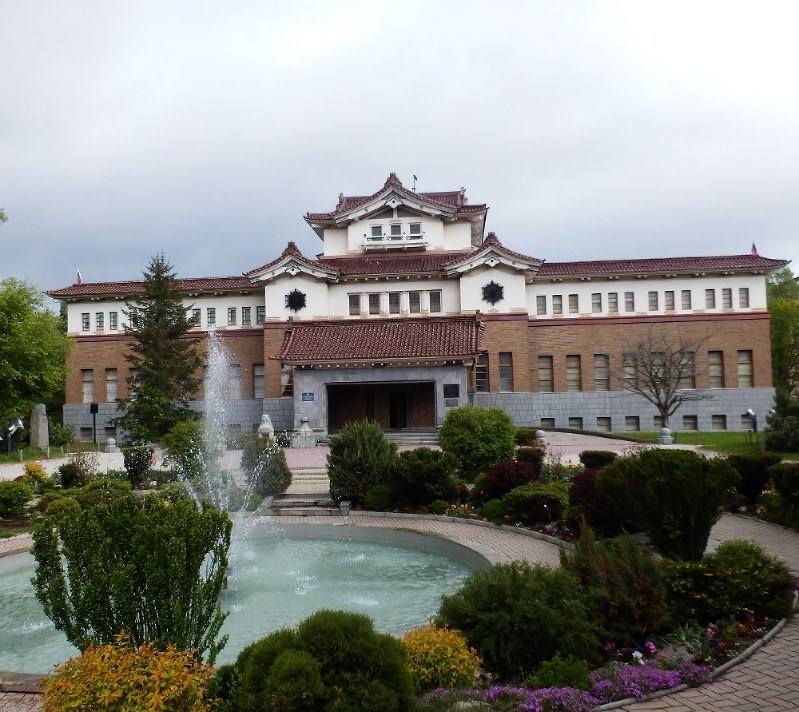 ユジノサハリンスクにあるサハリン州郷土博物館。日本統治時代に樺太庁博物館として建てられた