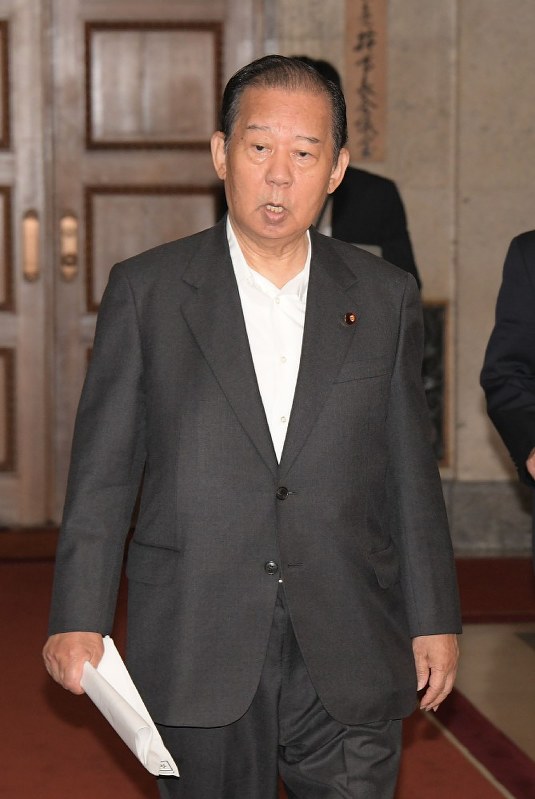 自民党の二階俊博幹事長=川田雅浩撮影