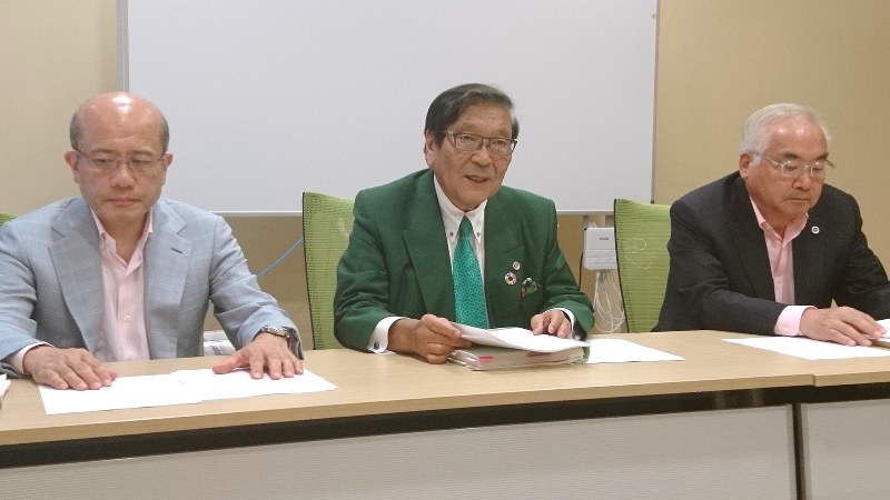 「第三者委員会報告書格付け委員会」の記者会見=2018年7月3日撮影