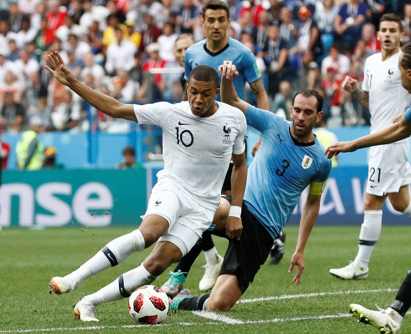 最初の 18w杯 M ウルグアイ戦仕様 18ロシアw杯 半袖 Mbappe エムバペ フランス A 10 フランス Labelians Fr