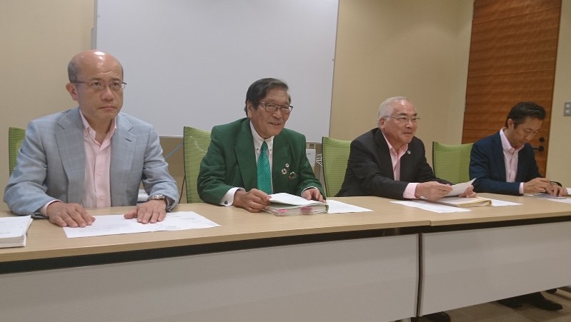 「第三者委員会報告書格付け委員会」の記者会見=2018年7月3日撮影