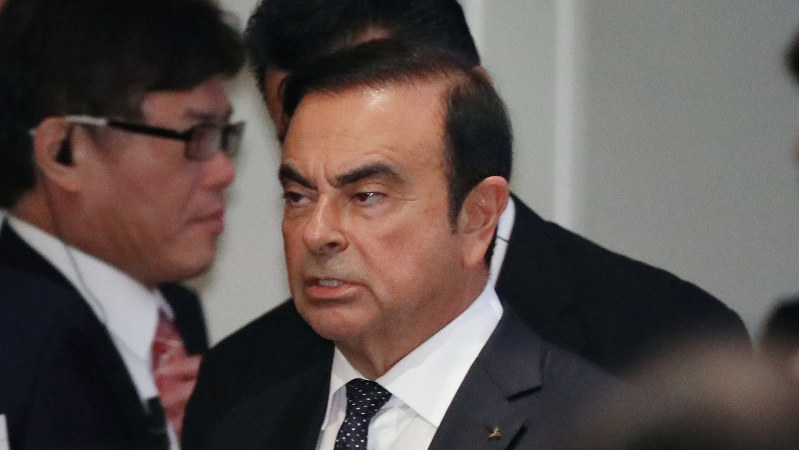 日産のカルロス・ゴーン会長=2018年6月22日、小川昌宏撮影