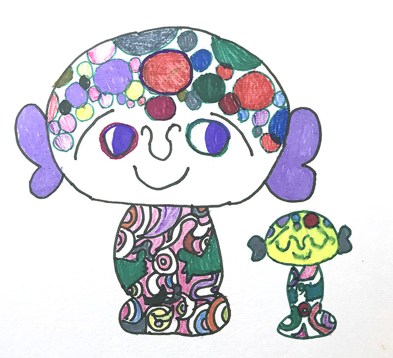 個展 クジャクや地蔵 多彩に ダウン症の居川さん あすから芦屋で ３０歳から描き始め ぐんぐん成長 兵庫 毎日新聞