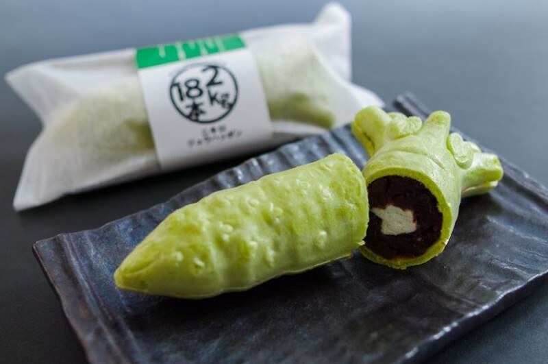 下山養魚場の「すりたて伊豆生わさびモナカ2kg18本」=同社提供