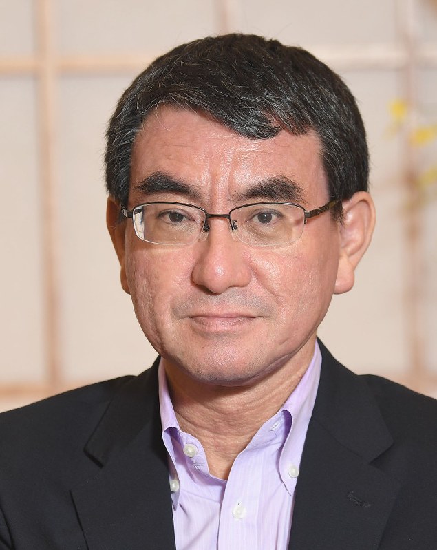 河野太郎外相=藤井太郎撮影