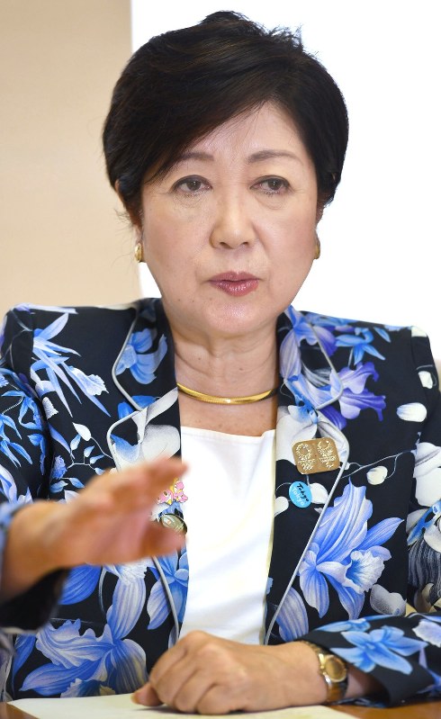 小池百合子知事=藤井太郎撮影