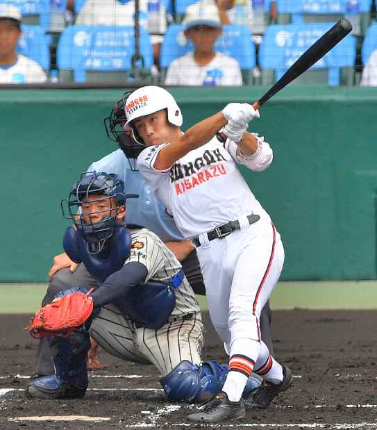 夏の高校野球：チーム勢いづける三塁打 木更津総合・東 | 毎日新聞