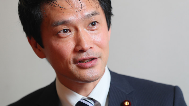 小川淳也氏=長谷川直亮撮影