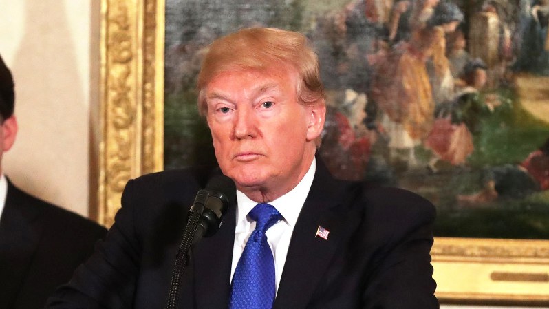 トランプ米大統領=2017年11月6日(代表撮影)