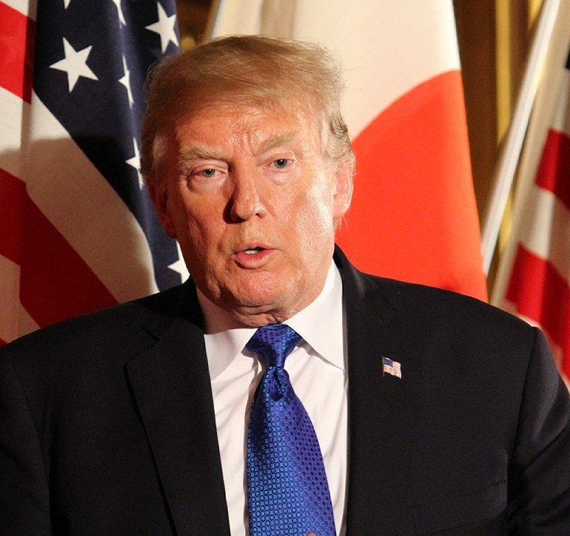 トランプ米大統領=高本耕太撮影