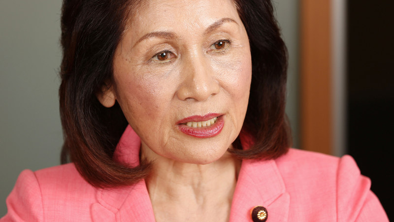 糸数慶子氏=小川昌宏撮影