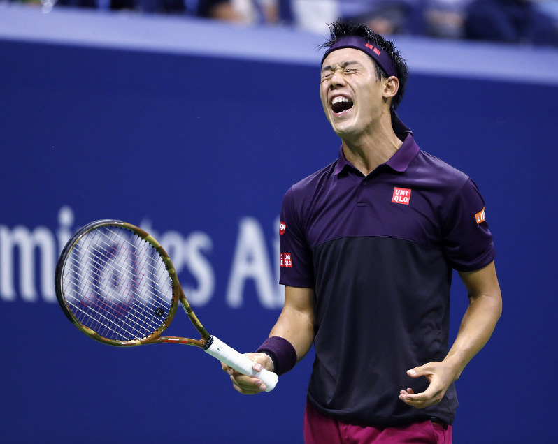 男子シングルス準決勝で敗れた錦織