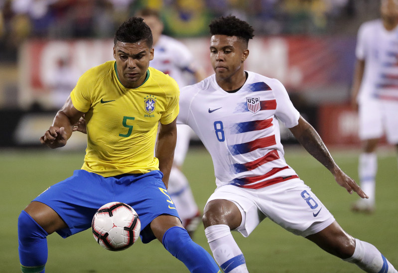 Brazil Leads USA 2-0; Firmino and Neymar Score